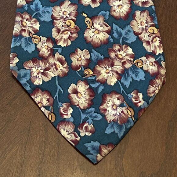 Vintage Christian Dior Monsieur Green 100% Silk Men’s Neck Tie Made In USA - Picture 1 of 9